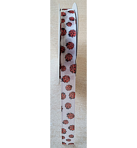 Deko Band Organza Marienkäfer
