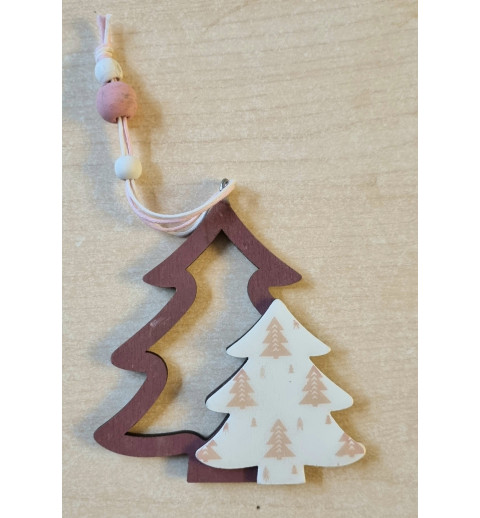 Holz Tannenbaum mauve
