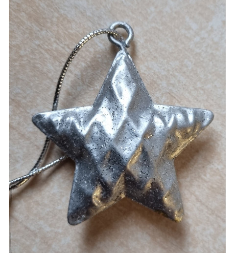 Metall Stern silber