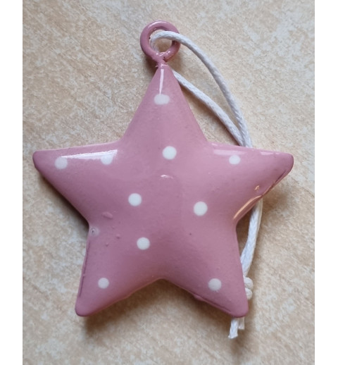 Metall Stern rosa