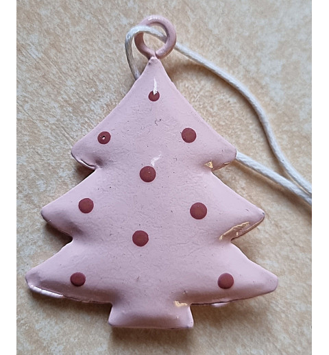 Metall Tannenbaum rosa
