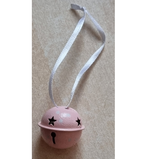 Metall Glöckchen rosa