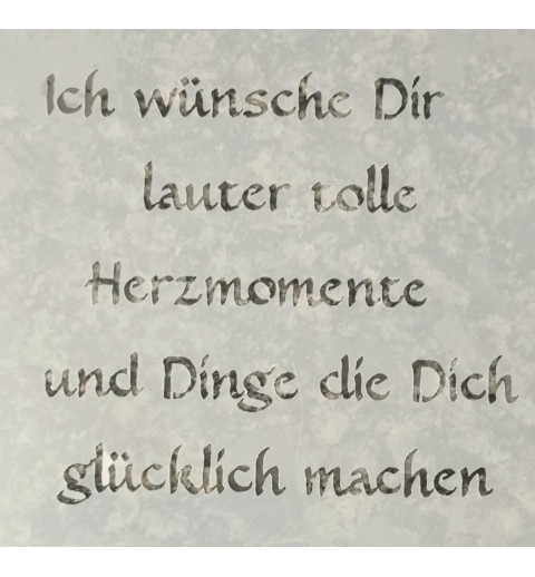 Schablone Ich wünsche Dir....