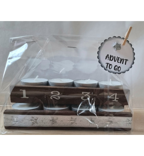 Advent to go Sterne silber