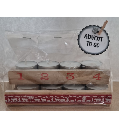 Advent to go Alpaufzug rot