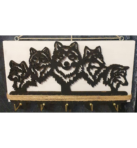 Schlüsselbrett Wolf