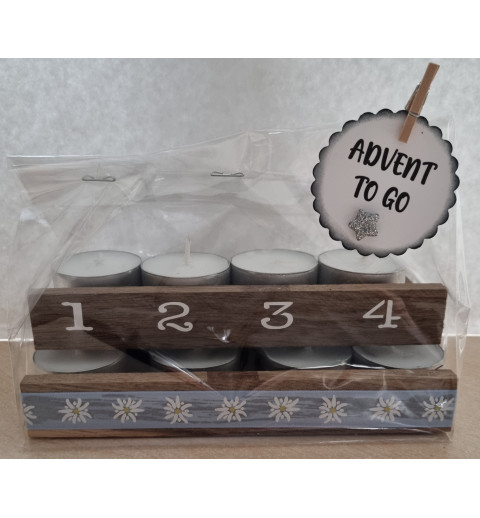 Advent to go Edelweiss hellblau
