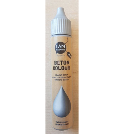 Beton Farbe Silber