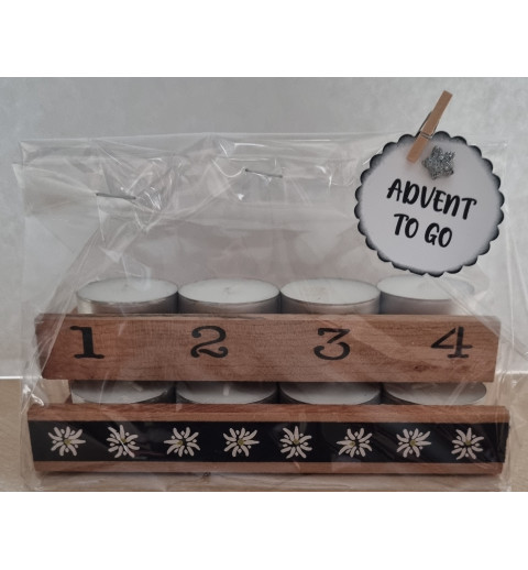 Advent to go Edelweiss schwarz