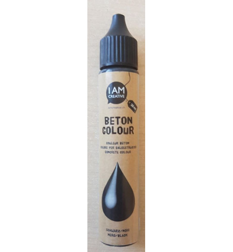 Beton Farbe Schwarz
