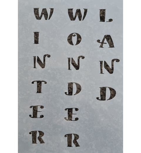 Schablone Winterwonderland
