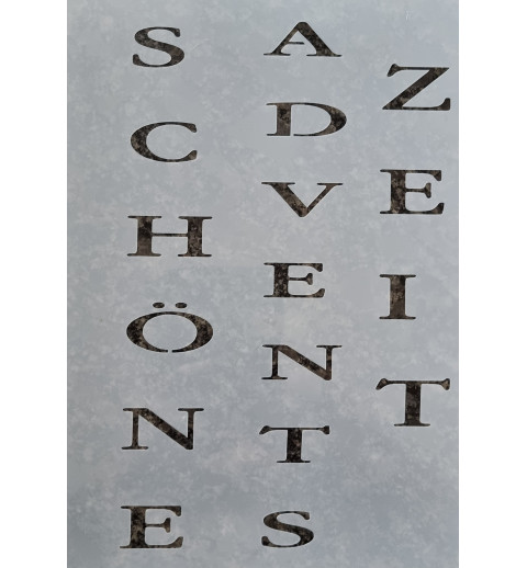 Schablone Schöne Adventszeit
