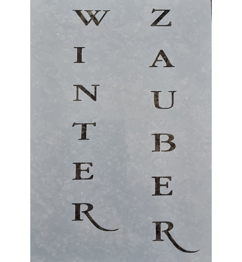 Schablone Winterzauber