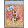 Herzlichen Glückwunsch Elfe orange/gelb
