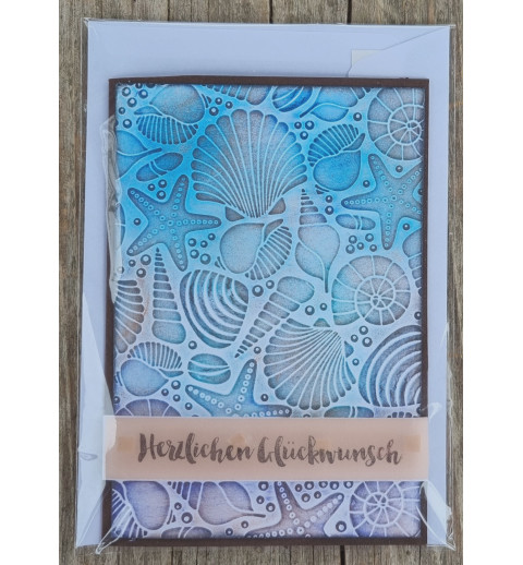 Herzlichen Glückwunsch Maritim blau/braun