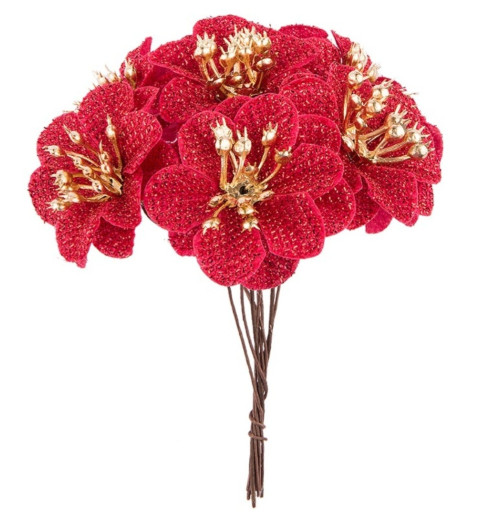Deko Blüte rot