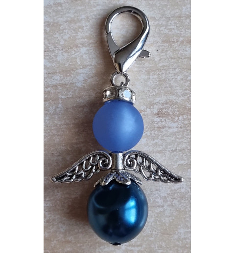 Perlen Engel blau