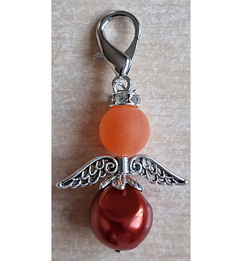 Perlen Engel orange