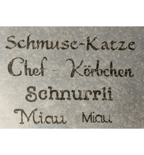 Schablone Schmusekatze