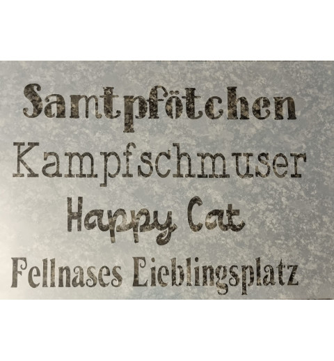 Schablone Samtpfötchen