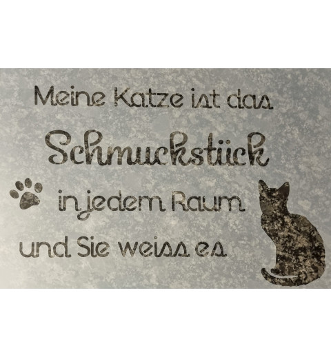 Schablone Katze/Schmuckstück