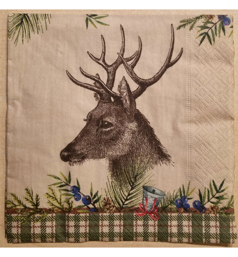 Serviette Hirsch