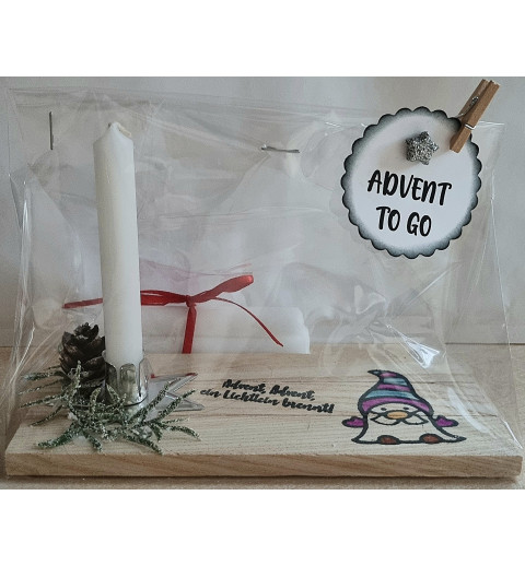Advent to go Wichtel violette