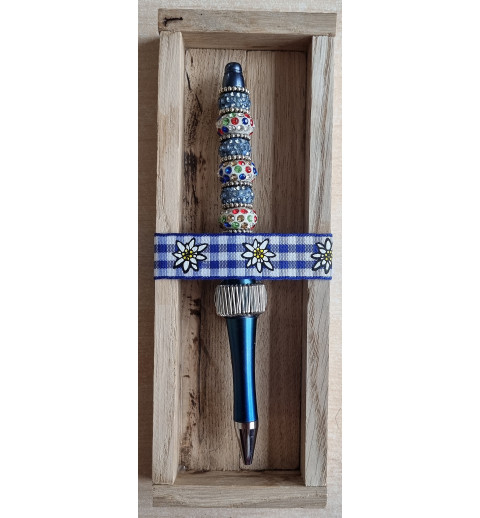Kugelschreiber blau/bunt