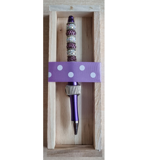 Kugelschreiber violette/weiß