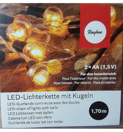 Led-Lichterkette mit Kugeln