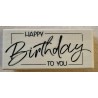 Holzstempel Happy Birthday To You