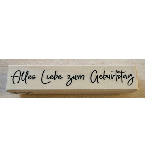 Holzstempel Alles Liebe zum Geburtstag