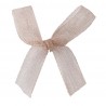 Organza Schleife taupe