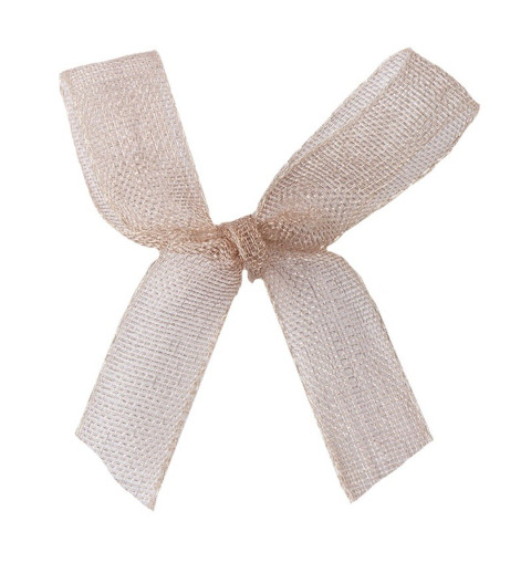 Organza Schleife taupe