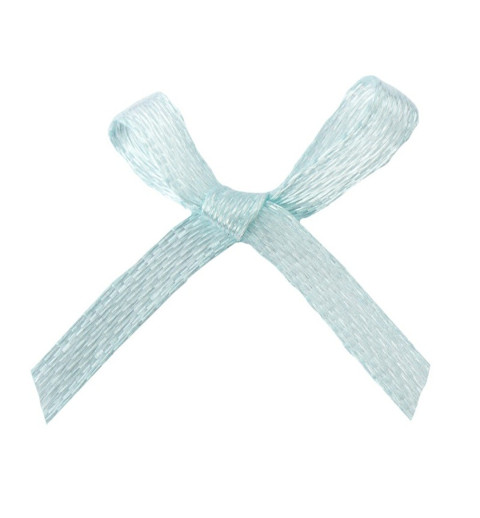 Satin Schleife hellblau