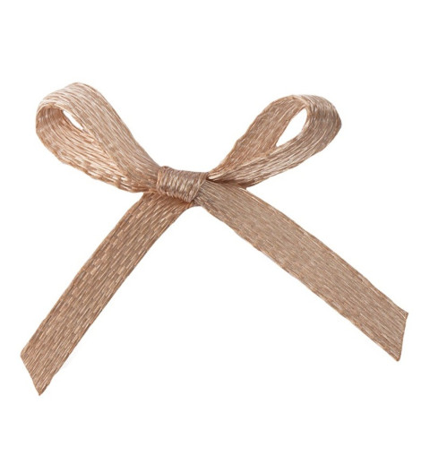 Satin Schleife taupe