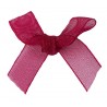 Organza Schleife dunkelrot