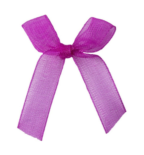Organza Schleife pink