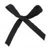 Satin Schleife schwarz