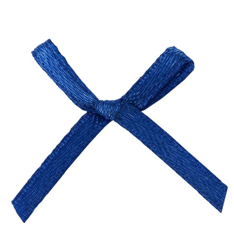 Satin Schleife blau