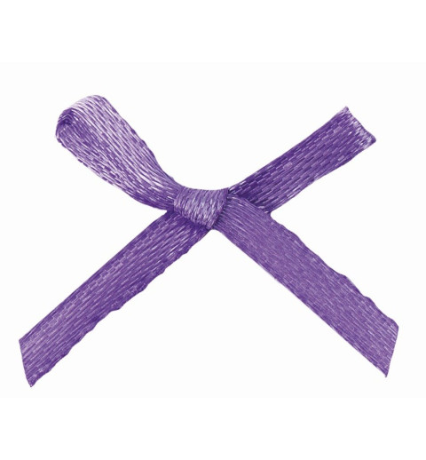 Satin Schleife violette