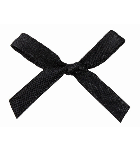 Satin Schleife schwarz