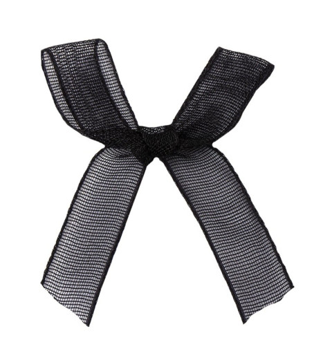 Organza Schleife schwarz