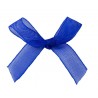 Organza Schleife blau