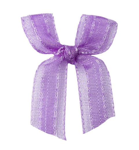 Organza/Satin Schleife violette