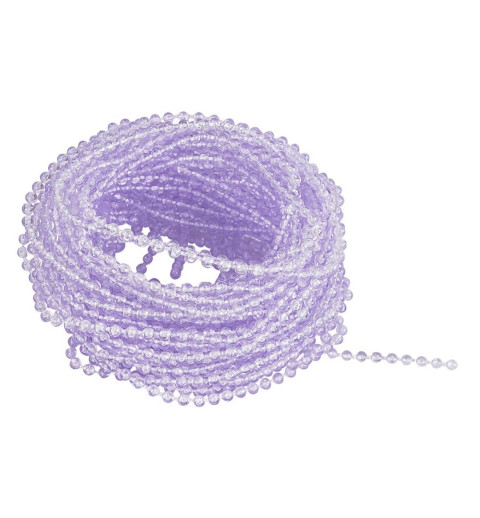 Perlenband transparent flieder