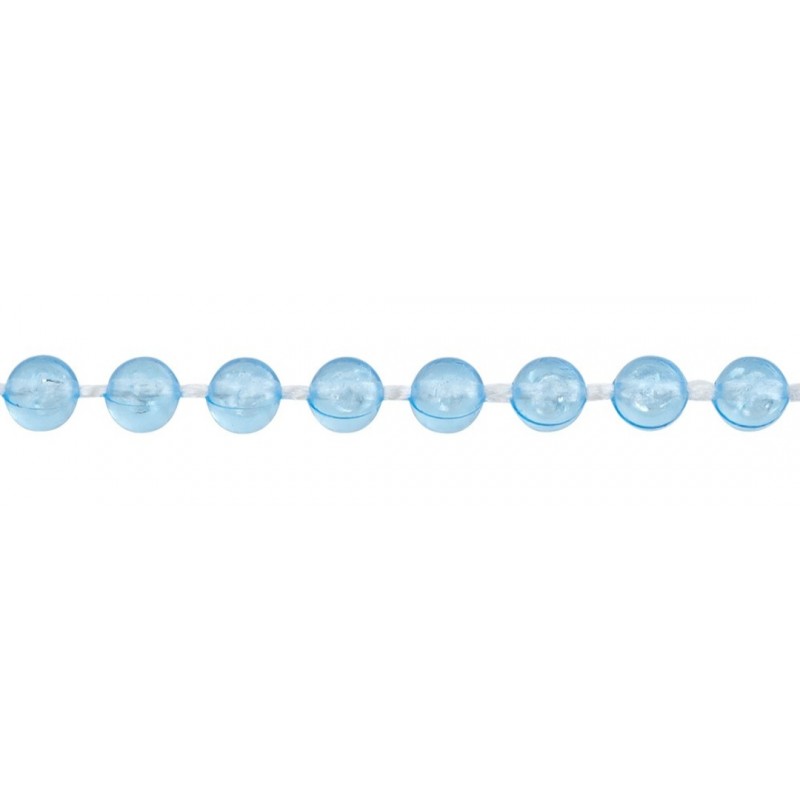 Perlenband transparent hellblau