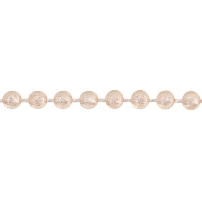 Perlenband transparent creme