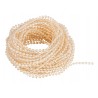 Perlenband transparent creme