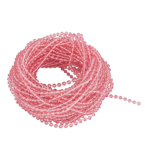 Perlenband transparent rosa